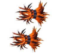 Songelt Fuzzy Adjustable Feathered Foot Chains Punk Rock Anklets for Halloween Costumes Cosplay and Dance Performances Adjustable Feather Foot Jewelry Women's Fashion