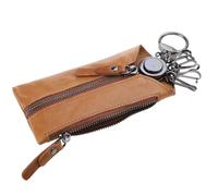 Songelt Genuine Leather For Wallet Men Women Car Keys Holder Zipper For Case Top Male Man Housekeeper Organizer Fash Wallet Keys Organizer Tray Holder Home Storage Purse Top Man