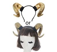 Songelt Gothic Halloween Women Girls Headband Sheep Horn Animal Cosplay Costume H Halloween Party Supplies