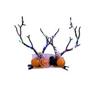 Songelt Gothics Antlers Flashing Hairband For Kids Adult Party Costume Day Of The Death Glowing Headband Halloween Accessories Glowing Headband