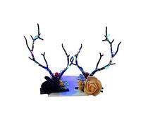 Songelt Gothics Antlers Flashing Hairband For Kids Adult Party Costume Day Of The Death Glowing Headband Halloween Accessories Glowing Headband