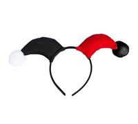 Songelt Halloween Clown Color Matching Clown Horn Shape Headband Movie Evil Hair Hoop Gothic Cosplay Costume Headpiece Headband For Women For Girls Circus Rave Party