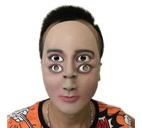 Songelt Halloween Four Eyes Scary Horror Halloween Christmas Cosplay Costume Props Full Face Latex With Elastic Straps Novelty Face For Adults Funny