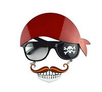 Songelt Halloween Glasses Funny Beard Glasses Skull Pirate Navy Cosplay Costume Festival Party Decoration Accessories Unisex Funny Holder Stand