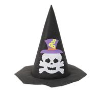 Songelt Halloween Witch Hat Delicate Black Retro Wizard Hat For Masquerade Fashion Adults Cosplay Costume Accessory Witch Adult
