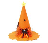 Songelt Halloween Witch Hat Delicate Black Retro Wizard Hat For Masquerade Fashion Adults Cosplay Costume Accessory Witch Adult