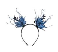Songelt Halloween Women Horn Headbands Realistic Butterfly Floral Hair Accessory For Costume Parties Halloween Headbands For Women