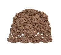 Songelt Handmade Crocheted Decorative Hat Household Party Background Decorations For Adults Kids New Year Present Gift Supplies Wide Brim Hat