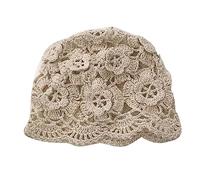 Songelt Handmade Crocheted Decorative Hat Household Party Background Decorations For Adults Kids New Year Present Gift Supplies Wide Brim Hat