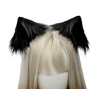 Songelt Handmade Faux Kitten Wolf Ears Hair Clips Furry Animal Hairpin Anime Cosplay Hair Accessories Anime Cosplay Barrettes