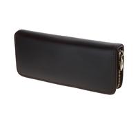 Songelt Handmade Genuine Leather Pen Bag Zipper Pouch Pencil for Case Retro Stationery Storage Box Pen Case Organizer Slots