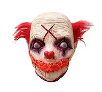Songelt Horror Scary Latex LED Glowing Clown For Masquerade Halloween Party Costume Cosplay Props