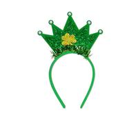 Songelt Irish Bowknot Shamrock Headband Patricks Day Headband Woman Christmas Sequins For Festival Photography Irish Headbands For Women Headbands Girls Men