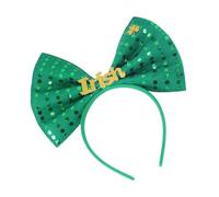 Songelt Irish Leprechaun Fashionable Head Hoop Green Bowknot Hair Ornament Hair Styling Tool For Children Adults Photo Props Celebration Occasion Headwear