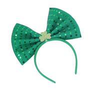 Songelt Irish Leprechaun Fashionable Head Hoop Green Bowknot Hair Ornament Hair Styling Tool For Children Adults Photo Props Celebration Occasion Headwear