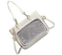 Songelt Japanese Anime Underarm Bag Crossbody Purse Shoulder Bag PU Leather Transparent Display For Fashion Enthusiasts Casual
