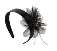 Songelt Lady Fascinator Hat Elagant Headband Feathered Headdress For Makeup Party Masquerades Flapper Cosplay Floral Headbands For Girls