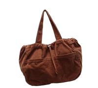 Songelt Large Capacity Armpit Bag For Women Girl Casual Commuting Bag Drawstring Shoulder Corduroy Underarm School Large Capacity Shoulder For Women Drawstring Armpit Handbag Corduroy
