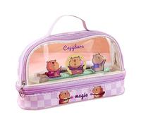 Songelt Large Capacity Pencil Bag Pen Case Clear Pencil Case Cartoon Capibala Pouches Makeup Bag School Office Supplies Cartoon Capibala Clear Pen School Office Supplies