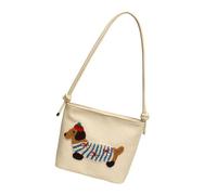 Songelt Large Capacity Shoulder Bag Cartoon Dog Embroidery Handbag Underarm Purse Casual Shopping Purse For Everyday Use Fashionable Commuters Bag
