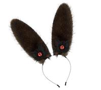 Songelt Long Bunnies Ears Headband For Women Masquerade Cosplay Party Plush Bunnies Ear Headband Halloween Cosplay Accessory Flexible Ears