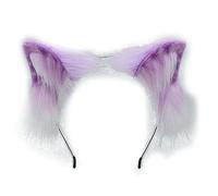 Songelt Lovely Anime Ear Tail Wolf Ear For Headband Cosplay Hand Made Hair Hoop Pa Headwear Head Wrap For Women Hat Bear Trucker Hat Wrap Face Scarf Winter Fall
