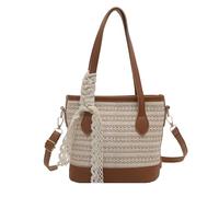 Songelt Lovely Crossbody Bag For Women Beach Bag Straw Shoulder Trendy Handbag Large Capacity Messengers Bucket Women Bucket Straw Shoulder Lovely Crossbody Beach For Everyday