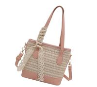 Songelt Lovely Crossbody Bag For Women Beach Bag Straw Shoulder Trendy Handbag Large Capacity Messengers Bucket Women Bucket Straw Shoulder Lovely Crossbody Beach For Everyday