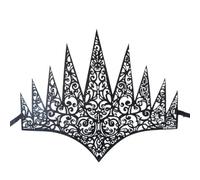 Songelt Luxury Golden Crown Adjustable Strap Masquerade Balls Themed Event Comfort Hairband Adjustable Golden Crowns For Costume Event