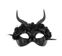 Songelt Mardi Gras Masquerade Half Face Scary Horns Halloween Party Carnivals Devils Halloween Mardi Gras Masquerade Half Face Devils Horns