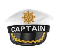 Songelt Marine Hat For Halloween Party Badges Sailor Hat Cosplay Costume Captain For Masquerades Party NightClub Headwear Halloween Adult Unisex