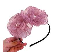 Songelt Mesh Lace Headdress Elegant Lace Floral Headband Hairy Photo Props Retro Hairband Hairband For Special Event Hair Hoop Retro Photo Props