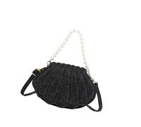 Songelt Modern Shell Designs Shoulder Bag For Women Spacious PU Handbag Leather Crossbody Bags Bead Purse For Daily Essential Casual Shopping Bag