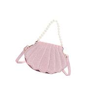 Songelt Modern Shell Designs Shoulder Bag For Women Spacious PU Handbag Leather Crossbody Bags Bead Purse For Daily Essential Casual Shopping Bag