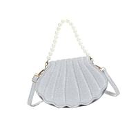 Songelt Modern Shell Designs Shoulder Bag For Women Spacious PU Handbag Leather Crossbody Bags Bead Purse For Daily Essential Casual Shopping Bag