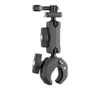 Songelt Motorcycle Handlebar Camera Holder Double Ball Joint Adjustable Angles Heavy Duty Clamp Camera Mount For Sports Metal Clamp Mount Motorcycle Bike Holder