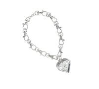 Songelt Musical Theme Vintage Pendant Necklace Heart Shaped Alloy Pendant Charm Clavicle Chain For Hip Hop Performances Alloy Fashion Necklace