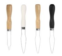 Songelt Natural Wood Sewing Assistant Tool With Rounded Edges For Safe Fabric Buttonhole Operations Fabric Button Installer