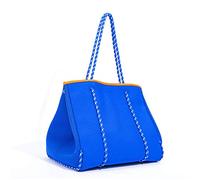 Songelt Neoprene Breathable Shoulder Bag Large Capacity Casual Tote Bag Top-Handle Bags Shoulder Bags Beach Tote White