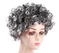 Songelt Old Lady Costume Grandma Wigs Granny Wigs Halloween Cosplays Party Old Lady Costume For Girls