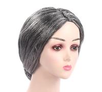Songelt Old Lady Costume Grandma Wigs Granny Wigs Halloween Cosplays Party Old Lady Costume For Girls