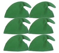 Songelt Pack Of 6 Christmas Party Elves Hats For Men And Women Party Elegant Costume Accessories Handmade Holiday Headwears Bulk Hats For Adults
