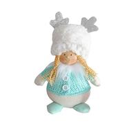 Songelt Plush Dolls Decoration Home Decor Ornaments For Christmas Holiday New Year Gift 7.5in Cute For Doll In Antler Hat Plush Stuffed Doll Toy