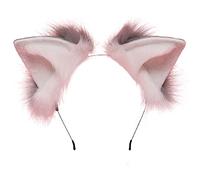 Songelt Plush Hair Hoop For Ears Headwear Furry Hairband Cute Headpiece Anime Fancy Dress Cosplay Accessories Furry Headbands Ears For Women Halloween Cosplay