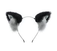 Songelt Plush Headbands Furry Animal For Ears Hairbands Hair Hoop Cosplay Headpiece For Halloween Party Supplies Ears Headband Cosplay Make Up Girl Plush Furry Neko