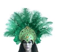 Songelt Popular Feathered Hairband Festival Costume Props Headband 20S Headdress Carnivals Party Celebration Props Headpiece Dance Accessory