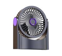 Songelt Portable Desk Fan With LED Light & Rechargeable Battery Powerful Air Circulation ABS Texture For Office Travel And Dorm Use ABS Household Cooling Fan