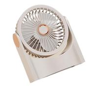 Songelt Portable Desk Fan With LED Light & Rechargeable Battery Powerful Air Circulation ABS Texture For Office Travel And Dorm Use ABS Household Cooling Fan