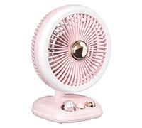 Songelt Portable Foldable Fan USB Rechargeable Air Cooling Fan Home Office Desk Fans With LED Light Outdoor Camping Ceiling Cool Ceiling Light