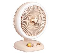 Songelt Portable Foldable Fan USB Rechargeable Air Cooling Fan Home Office Desk Fans With LED Light Outdoor Camping Ceiling Cool Ceiling Light
